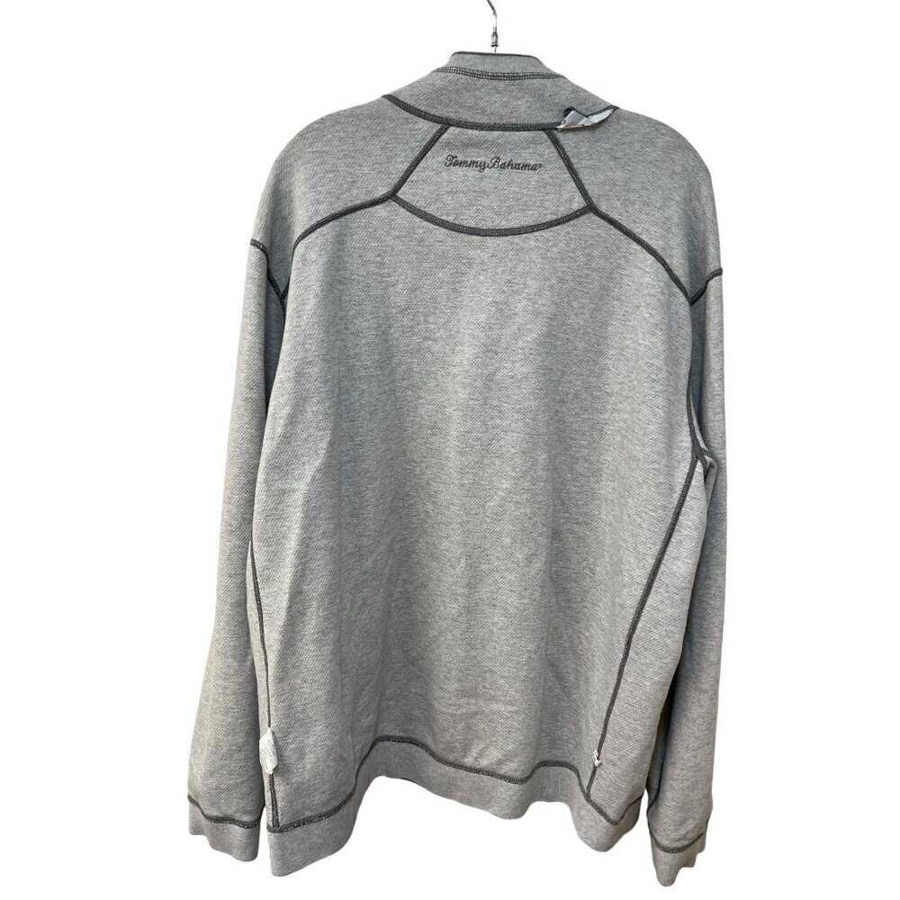 TOMMY BAHAMA Reversible Men’s Half Zip Sweatshirt Size XXL Cotton